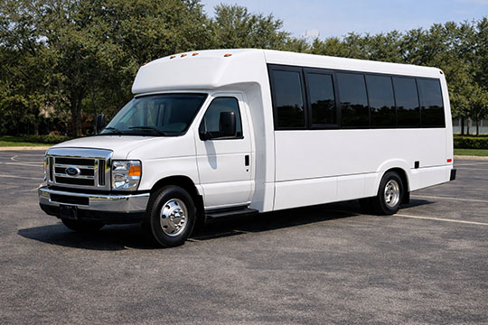 18-passenger minibus available for charter in Gainesville, FL